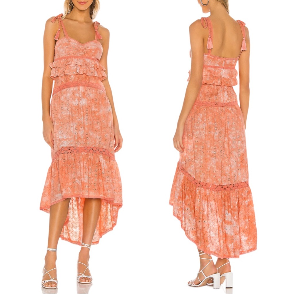 TULAROSA Rumer‎ Eyelet High-Low Dress. Size Small